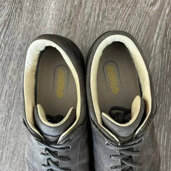 Asolo Town GV Nubuck Gore-Tex Low Hiking Shoe Vibram Sole Brown Approach Outdoor